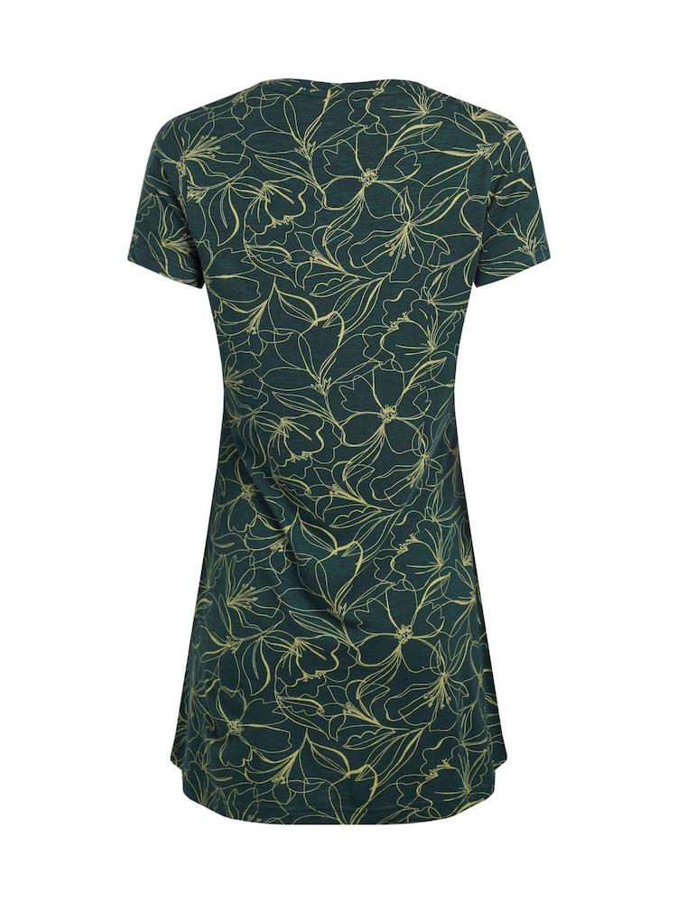 Lichtgroen - Weird Fish Sidra Printed Jersey Slub 100% Cotton Tunic - Image 6 of 6