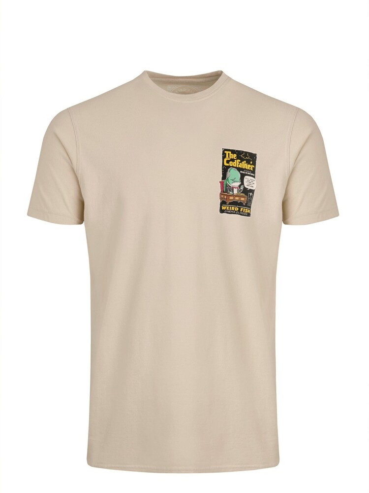 Weird Fish Cream Codfather Heritage Wash Artist 100% Cotton T-Shirt - Image 5 of 5 Weird Fish Cream Codfather Heritage Wash Artist 100% Cotton T-Shirt - Image 5 of 5