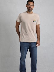 Creme - Weird Fish Land and Sea Back Print Graphic 100% Cotton T-Shirt - Bild 3 von 8