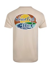 Creme - Weird Fish Land and Sea Back Print Graphic 100% Cotton T-Shirt - Bild 8 von 8