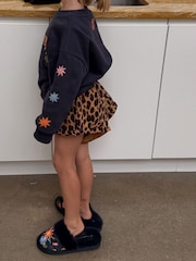 Never Fully Dressed Navy Embroidery Cotton Sweatshirt - Image 3 of 10