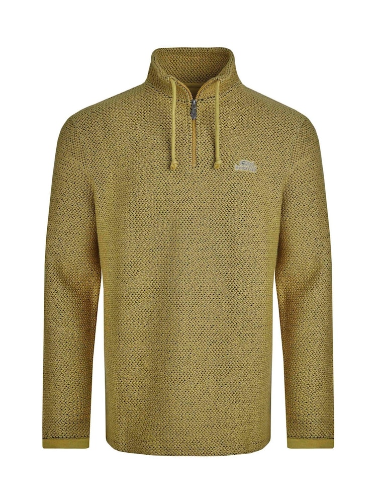 Weird Fish Green Cruiser 1/4 Zip Macaroni Fleeces - Image 6 of 7