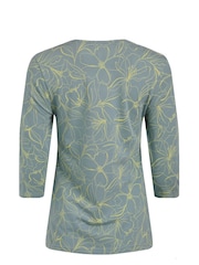 Weird Fish Blue Wyman Printed 100% Cotton Jersey T-Shirt - Image 6 of 6