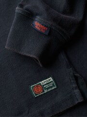 Superdry Blue Oversized Athletic Rugby 100% Sweat Top - Image 5 of 6