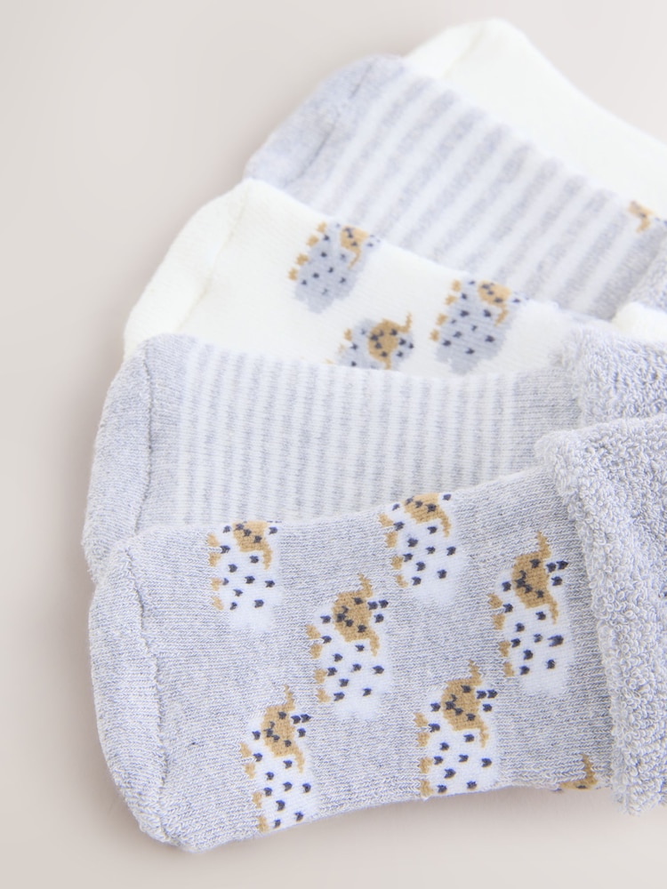 Grey Baby Socks 5 Pack (0mths-2yrs) - Image 2 of 3 Grey Baby Socks 5 Pack (0mths-2yrs) - Image 2 of 3