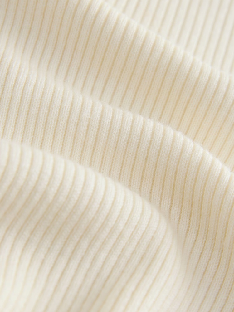 بيج فاتح - Roll Neck Ribbed Jumper With Wool - صورة 8 من 8 بيج فاتح - Roll Neck Ribbed Jumper With Wool - صورة 8 من 8