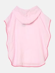 Angel & Rocket Pink Ruby Pom Pom Trim 100% Cotton Kaftan - Image 6 of 7