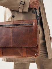 Tan Brown Messenger Bag - Image 2 of 10