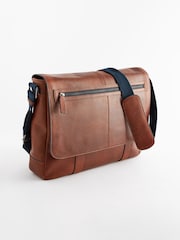 Tan Brown Messenger Bag - Image 5 of 10