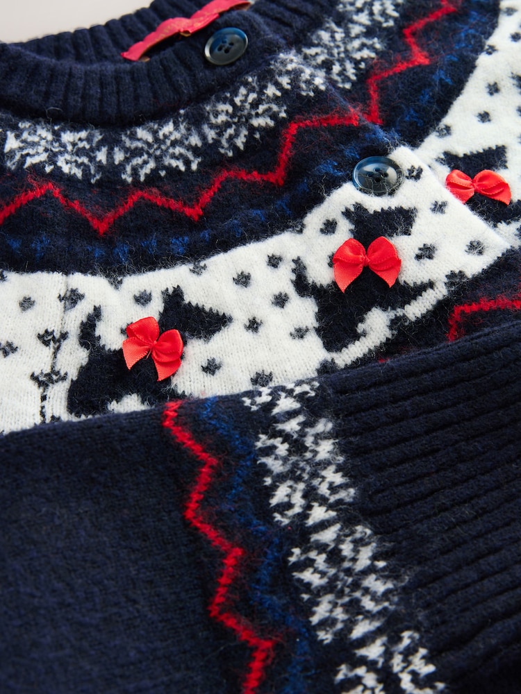 Mornarsko modra - Long Sleeve Christmas Jumper - Slika 3 iz 3