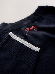 Navy Rainbow Sparkle Tree Christmas Jumper - Image 9 of 9