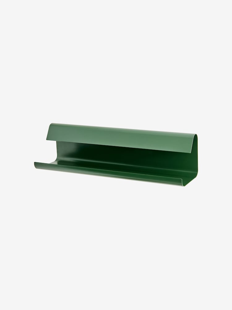 MADE.COM Dark Green Wesley Metal Display Wall Shelf - Image 2 of 4