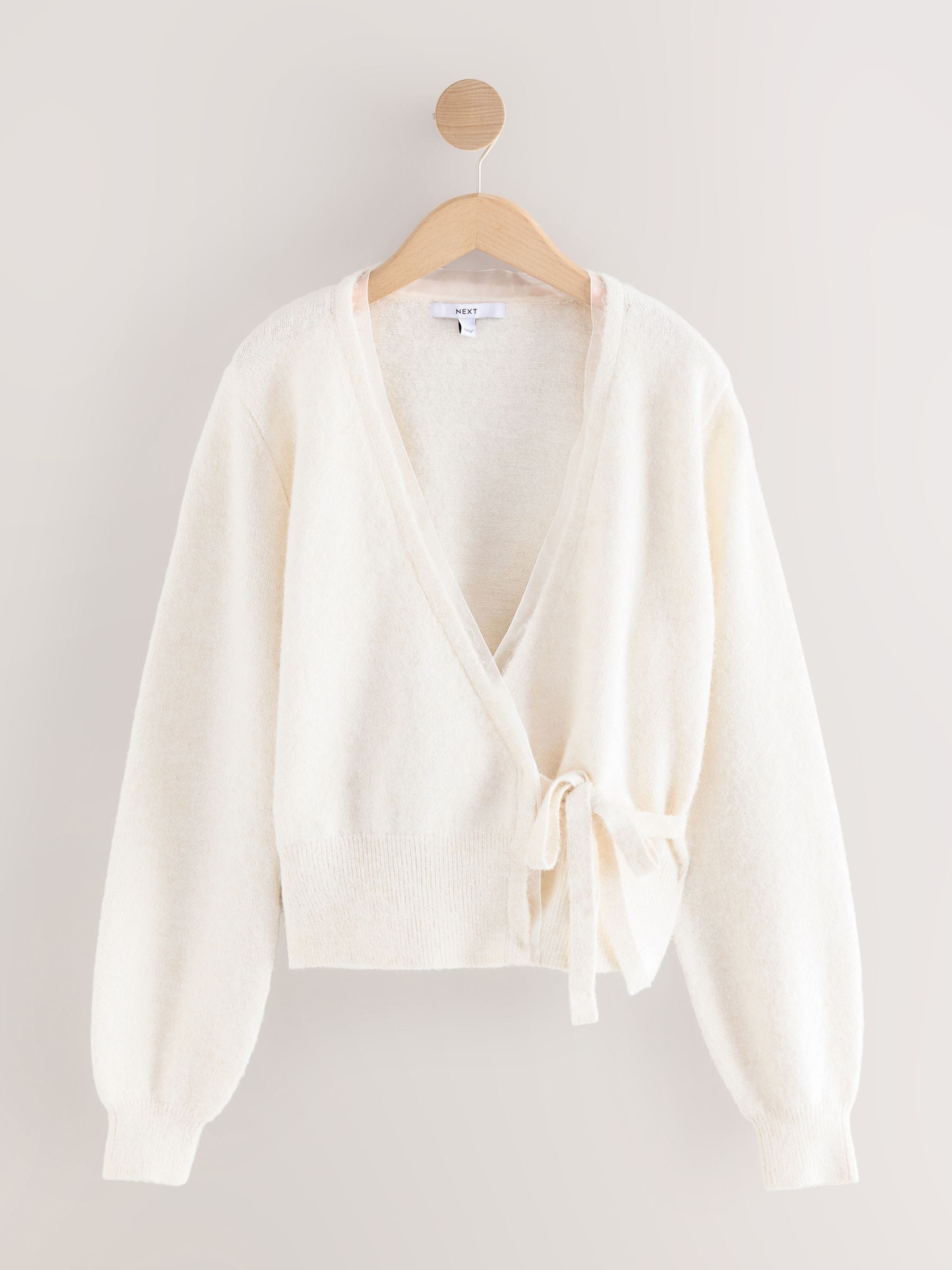 Buy Ecru Side Tie Wrap Cardigan from Next USA