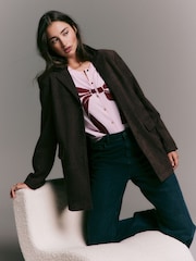 Light Pink Soft Touch Bow Cardigan - Image 5 of 6