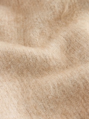 Ecru/Leopard Print Faux Fur Collar Cardigan - Image 2 of 3