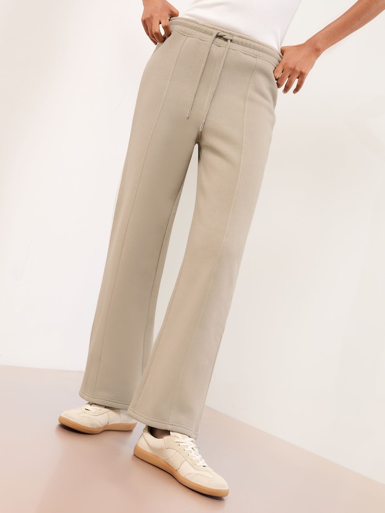 Lipsy Cream Wide Leg Sweat Joggers - Image 2 of 4 Lipsy Cream Wide Leg Sweat Joggers - Image 2 of 4