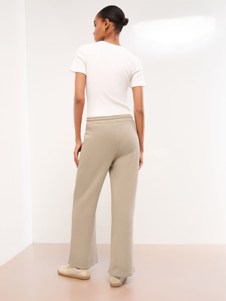 Lipsy Cream Wide Leg Sweat Joggers - Image 4 of 4 Lipsy Cream Wide Leg Sweat Joggers - Image 4 of 4