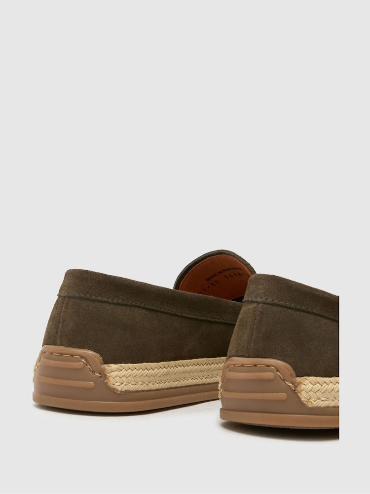 Schuh Green Rin Suede Loafers - Image 2 of 4