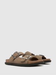 Schuh Scout Footbed Brown Sandals - Image 2 of 4