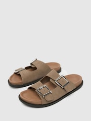 Schuh Scout Footbed Brown Sandals - Image 3 of 4