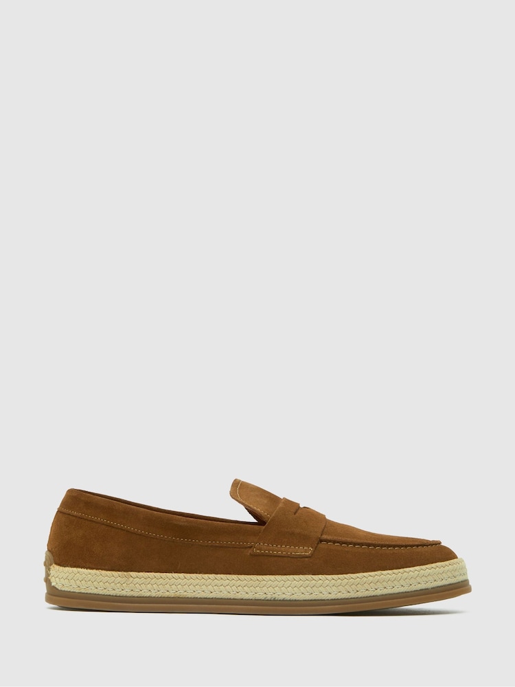 Schuh Green Rin Suede Loafers - Image 1 of 4