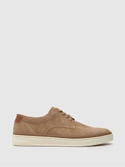 Schuh Brown Wade Suede Lace-Up Shoes - Image 1 of 4