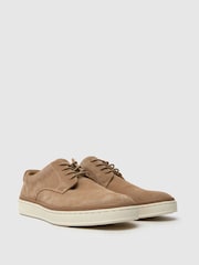 Schuh Brown Wade Suede Lace-Up Shoes - Image 2 of 4