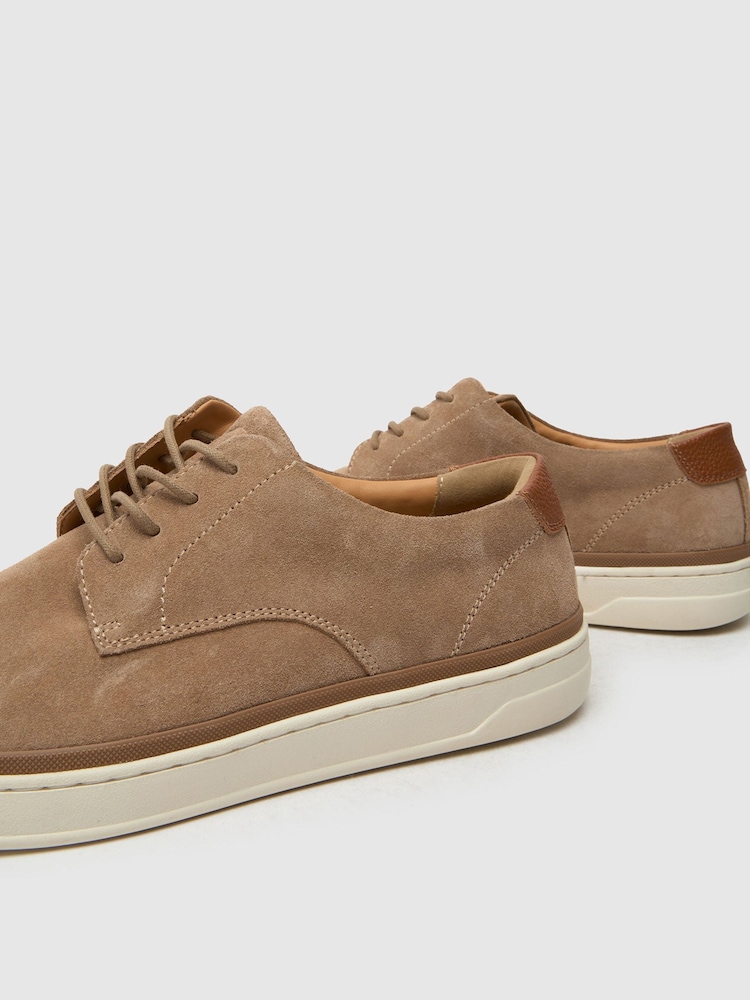 Schuh Brown Wade Suede Lace-Up Shoes - Image 4 of 4 Schuh Brown Wade Suede Lace-Up Shoes - Image 4 of 4