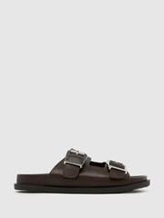 Коричневый - Schuh Scout Footbed Brown Sandals - Image 1 of 4