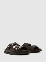 Коричневый - Schuh Scout Footbed Brown Sandals - Image 2 of 4