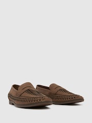 Темно-коричневый - Плетеные мокасины Schuh Reem - Image 2 of 4