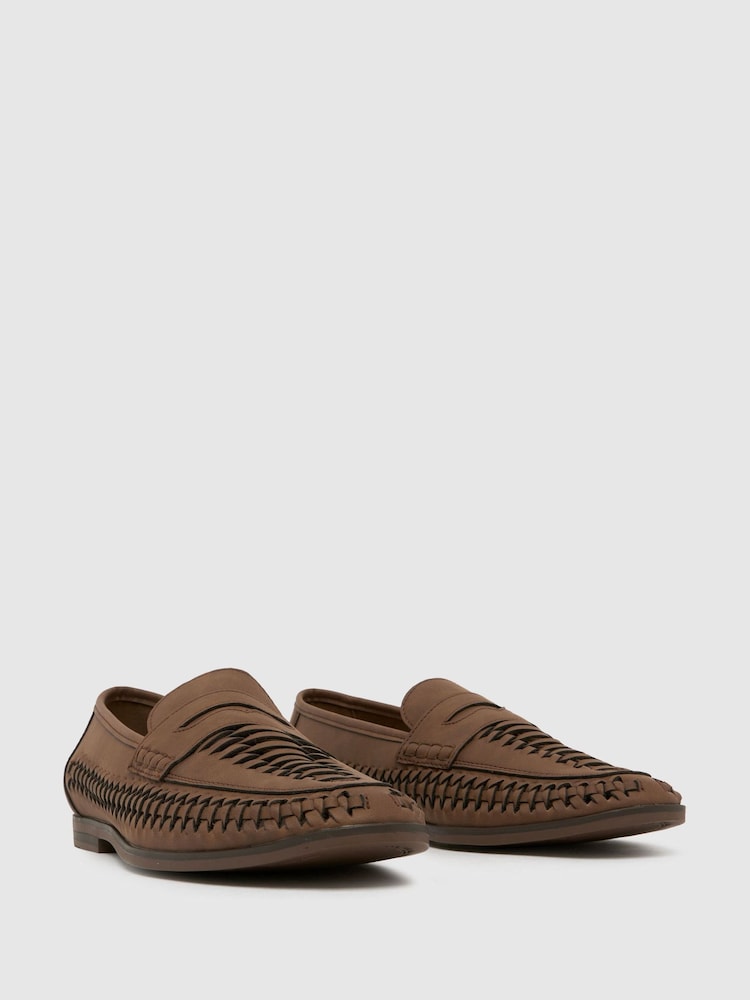 Темно-коричневый - Плетеные мокасины Schuh Reem - Image 2 of 4