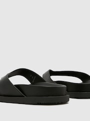 Schuh Seymore Toe Thong Black Sandals - Image 3 of 3