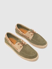Schuh EC Perez Suede Boat Black Shoes - Image 3 of 4