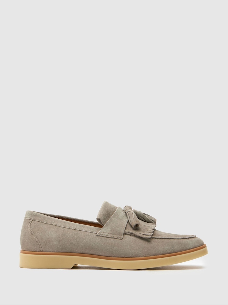 Schuh Reggie Suede Brown Loafers - Image 1 of 4