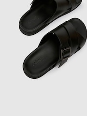 Черный - Schuh Summit Leather Black Sandals - Image 4 of 4