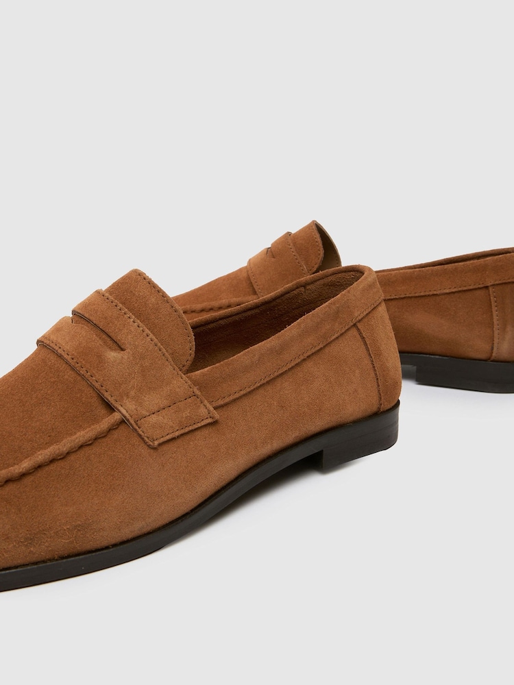 Schuh Natural Rush Suede Loafers - Image 4 of 4