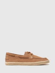 Schuh EC Perez Suede Boat Black Shoes - Image 1 of 4