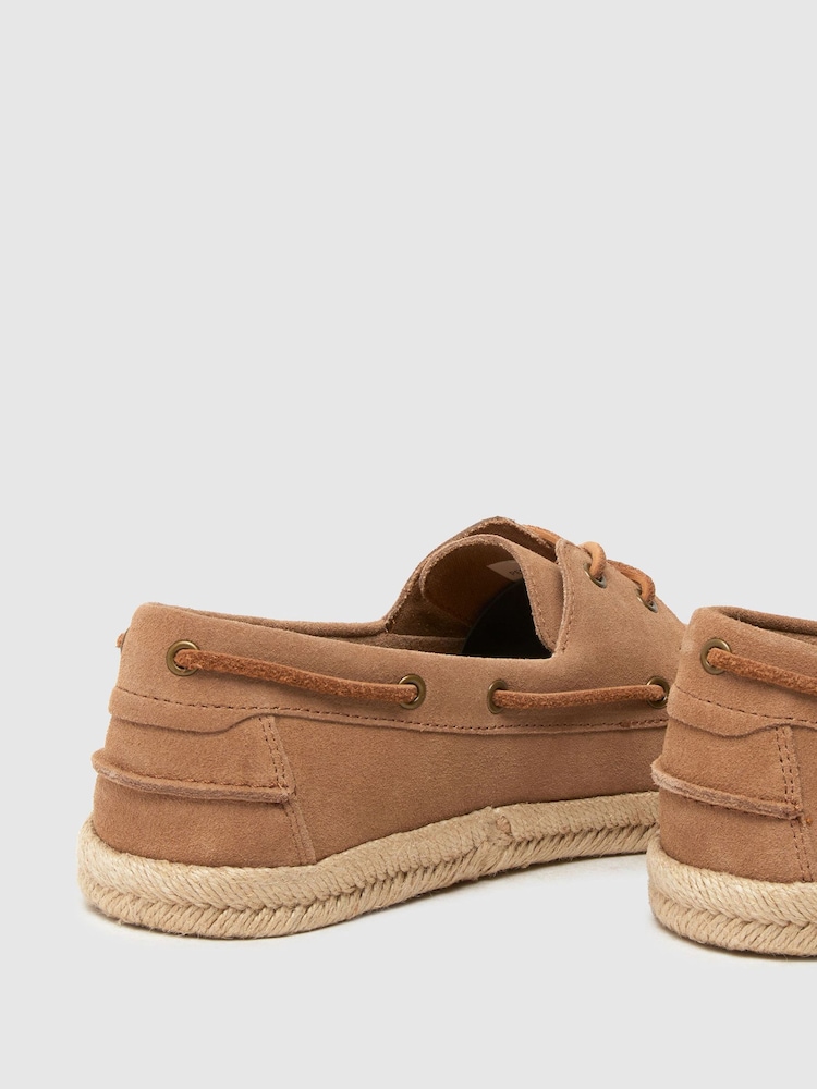 Schuh EC Perez Suede Boat Black Shoes - Image 4 of 4