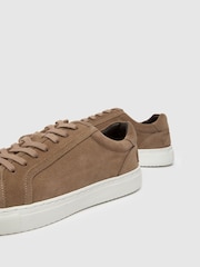 Schuh Whit Leather Lace-Up Black Trainers - Image 4 of 4