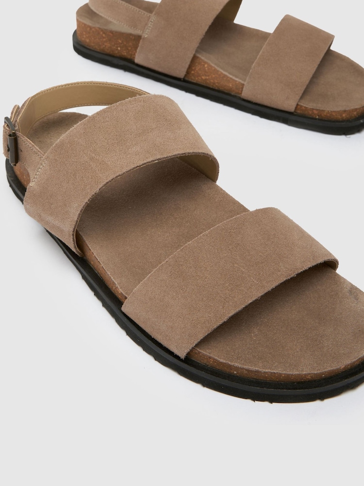 Schuh Sol Suede Footbed Sandals - Image 2 of 4 Schuh Sol Suede Footbed Sandals - Image 2 of 4