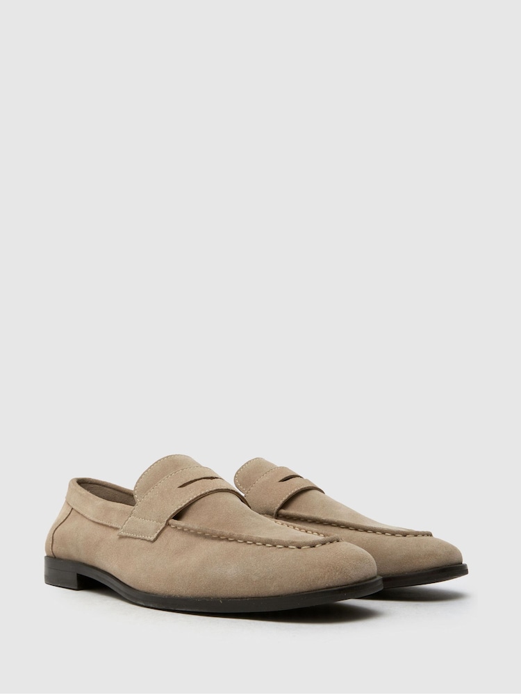 Schuh Natural Rush Suede Loafers - Image 2 of 4