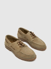 Schuh Palmer Leather Boat Brown Shoes - Image 4 of 4