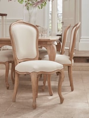 Cox & Cox Set of 2 Natural Two Aya Dining Chairs - Image 1 of 4