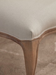 Cox & Cox Set of 2 Natural Two Aya Dining Chairs - Image 2 of 4
