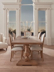 Cox & Cox Natural Aiana Dining Table - Image 2 of 7