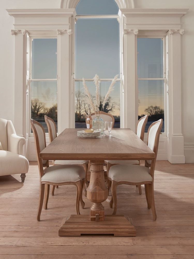 Cox & Cox Natural Aiana Dining Table - Image 2 of 7