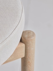 Cox & Cox Set of 2 Natural Two Baylin Dining Chairs - Image 2 of 7