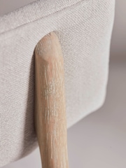 Cox & Cox Set of 2 Natural Two Baylin Dining Chairs - Image 6 of 7
