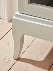 Cox & Cox White Washed Anara Display Cabinet - Image 3 of 4